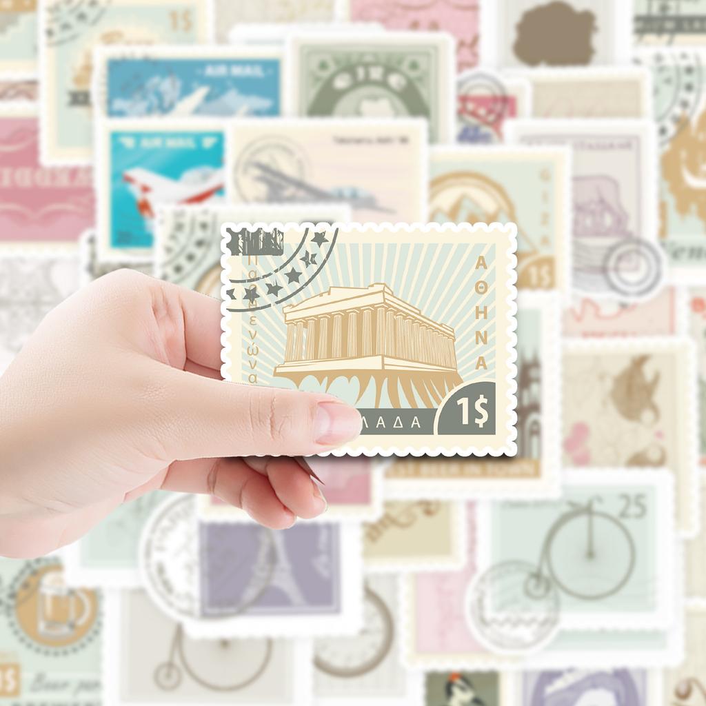 50 Ретро марок Дудл Наклейки Чемодан Машина Ноутбук Скейтборд Водный стакан Водонепроницаемые Декоративные наклейки