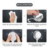 3 PCS Durable Suction Cup Hook Silver Robe Hook Convenient Towel Rack  Flat Smooth Surface