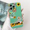 Чехол для iPhone 15 Pro Max 15 Plus Мягкий Матовый Силикон Coques Авокадо Луна Статистика Небо Готический Стиль Узор Серия iPhone 15