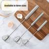 Yousheng Egg Beating Device Stainless Steel Semi-automatic Egg Beater Ergonomic Handle No Batteries Needed Kitchen Essential