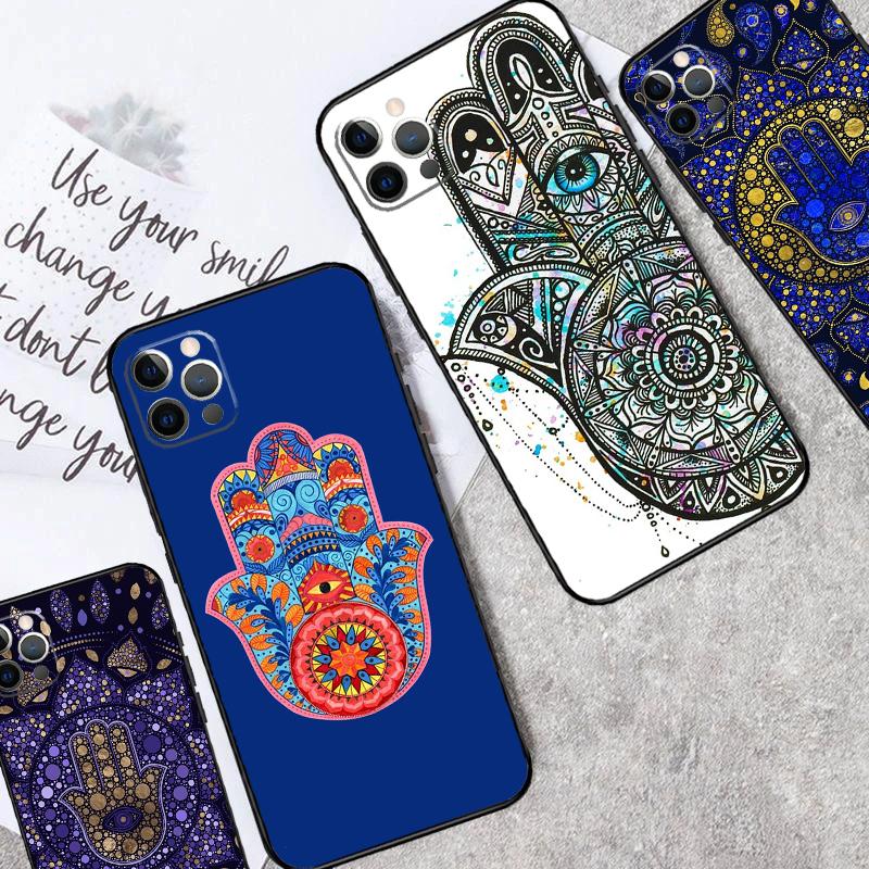 Защитный чехол Hamsa Рука Фатимы для iPhone 17 16 Pro Max 11 14 15 Plus 12 13 Mini 16e 17 Air Чехол для телефона