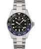 Master Diver GMT Stainless Steel Black Dial Quartz 7052.1132 100M Men's Watch