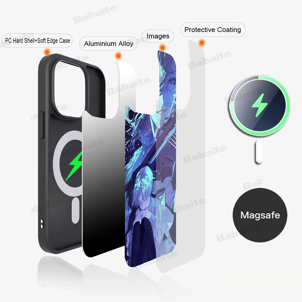 Популярный Аниме A-alienS S-stage Чехол для телефона Магнитный чехол Для IPhone 16 14 13 12 11 15 Pro Max Plus Для Magsafe Беспроводной