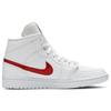 Женские кроссовки Air Jordan 1 Mid 'White University Red' Jordan BQ6472-106