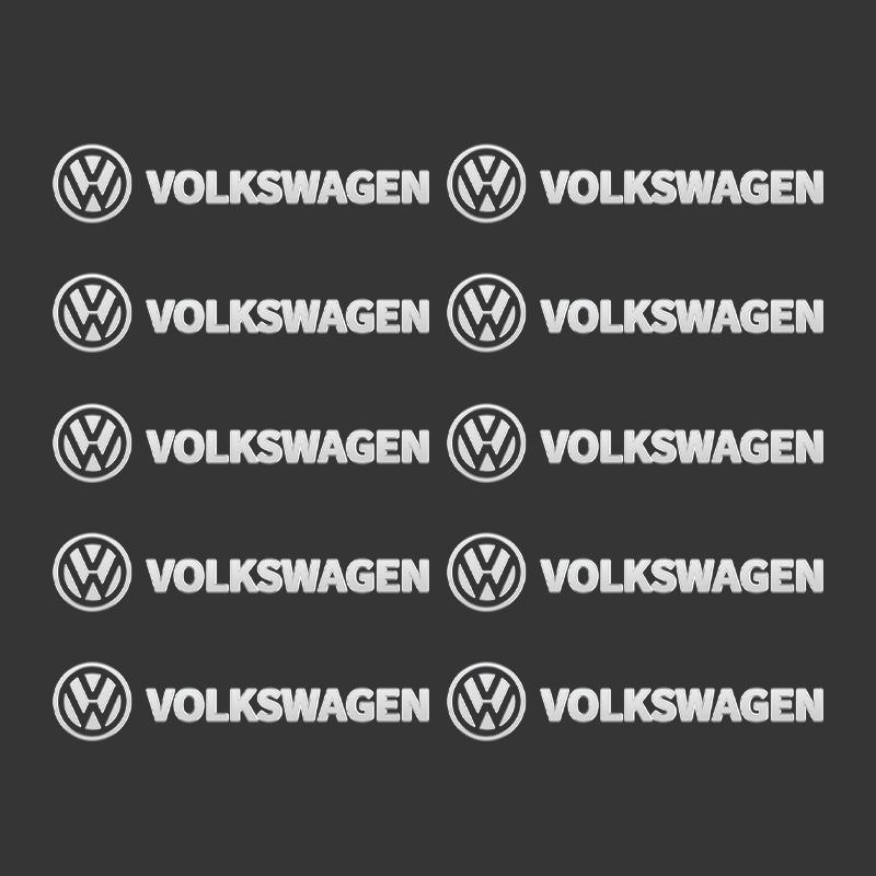 2026 Горячий Для VW VOLKSWAGEN Наклейка на интерьер автомобиля 3D Металлический логотип Декаль Наклейка на аудиосистему и кнопки автомобиля Для Volkswagen VW Scirocco GOLF