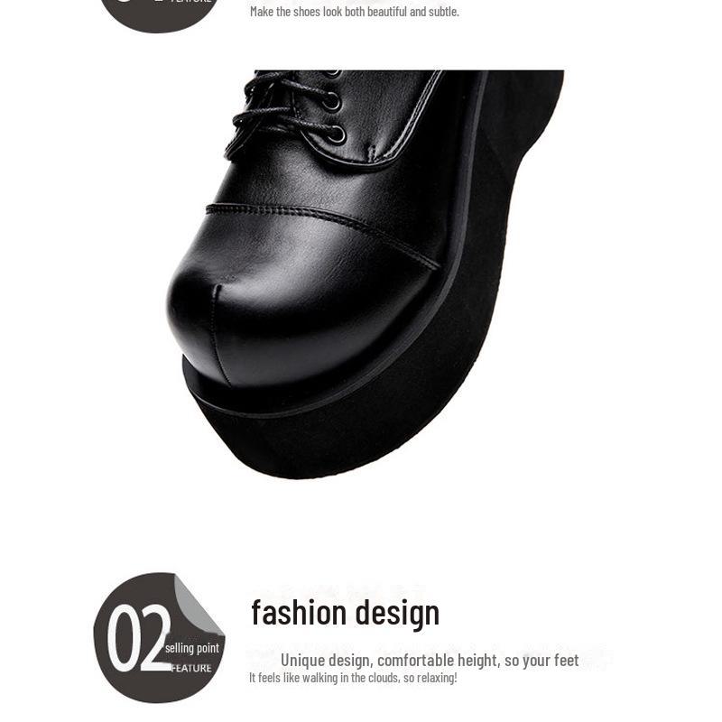 EMONIA женские туфли на платформе в европейском и американском стиле панк - Harajuku Loli Retro JK Style