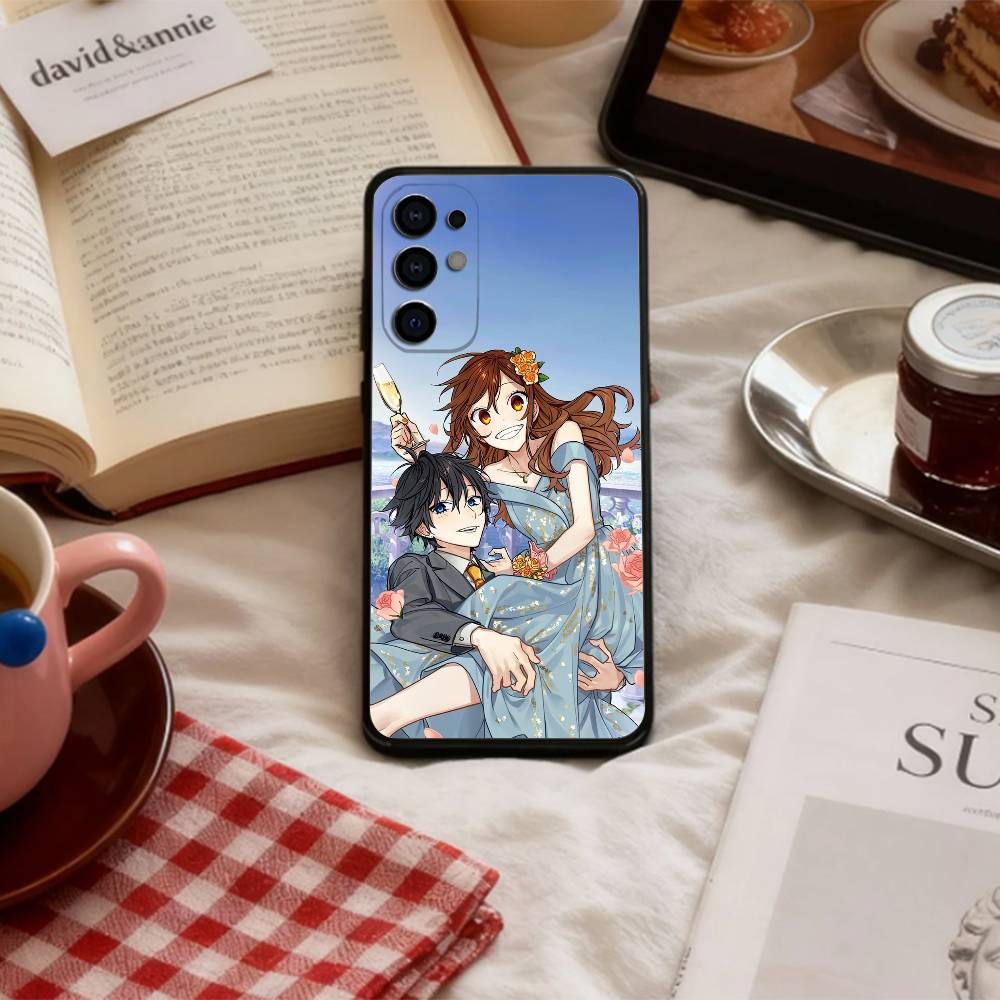 Романтический H-Horimiya Чехол для телефона для Samsung S 25,24,23,22,30,21,10,9,Ultra,Plus,Lite,FE,4,5 G Мягкий Черный Чехол