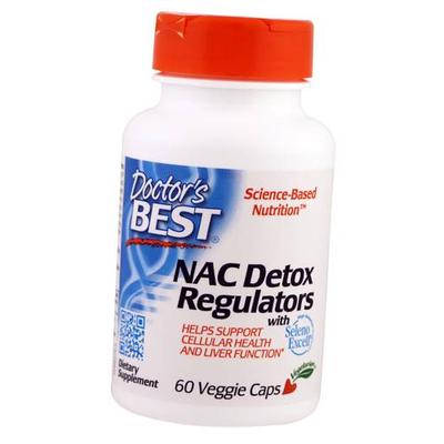 Ацетилцистеин для регуляции процесса детоксикации, NAC Detox Regulators, 60вегкапс (70327006)