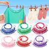 1Pcs With 12 Clips Clothing Clothesline Portable Clothes Rope New Drying Rack Laundry Dryer