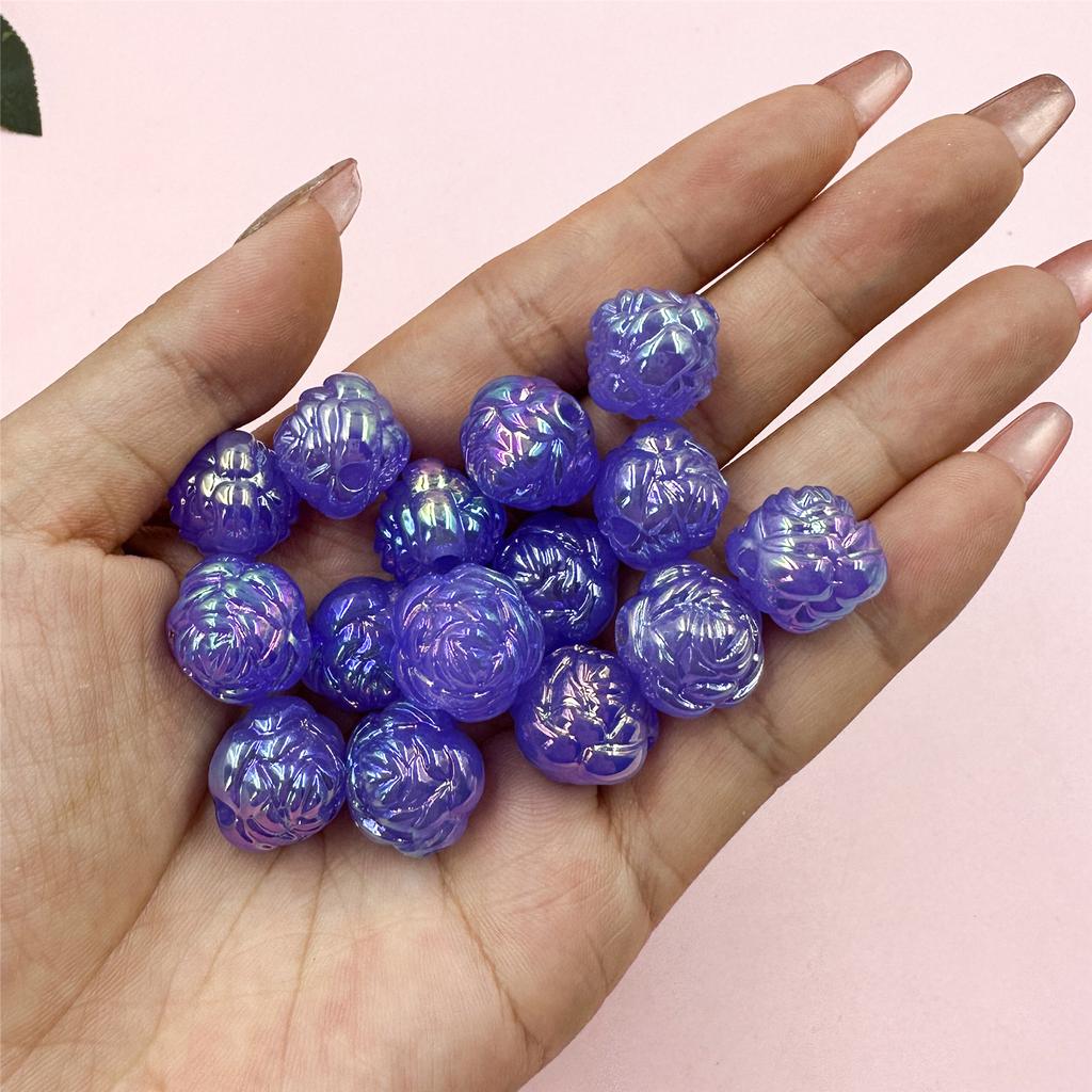 15 шт 21 мм модные акриловые цветы свободные бусины для самостоятельного изготовления ожерелий браслетов ювелирных изделий