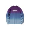 Li Ning Sports Fashion Series Logo Print Gradient Crew Neck Sweatshirt Men Sweatshirt Blue Purple AHSR265-2