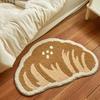Cartoon-Shaped Imitation Cashmere Absorbent Floor Mat for Bathroom or Entryway