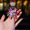AAGWW Car Decoration, Interior Decoration, Gift, Crystal Pendant, Creative Rearview Mirror Pendant (Colorful Rainbow Design, 1 Piece)