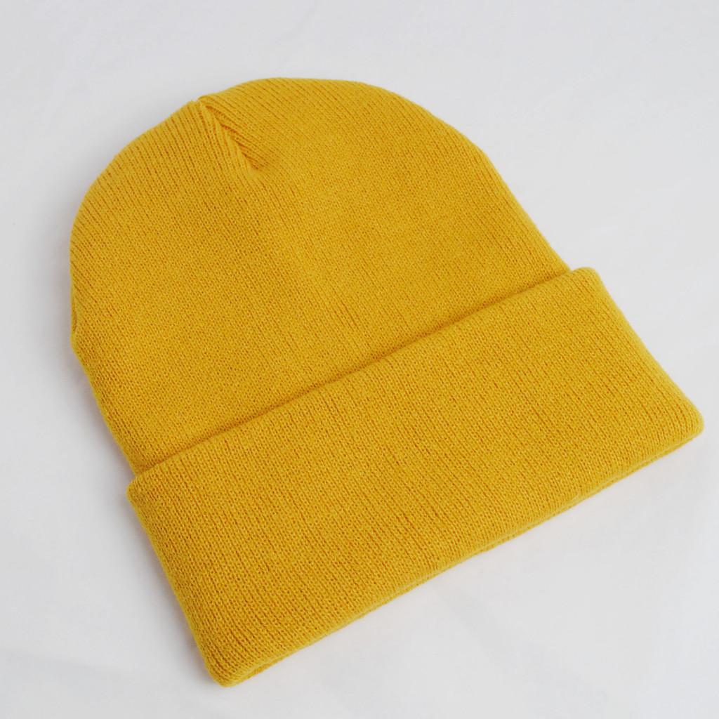 Knit Hat For Adults Winter Warmth Windproof Acrylic Cap For Casual Use