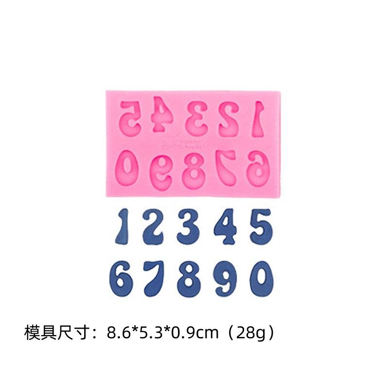 3D Letter Number Silicone Fondant Molds Chocolate Cake Molds Cake Decorating DIY Tools Jelly Cookies Baking Printing Mould