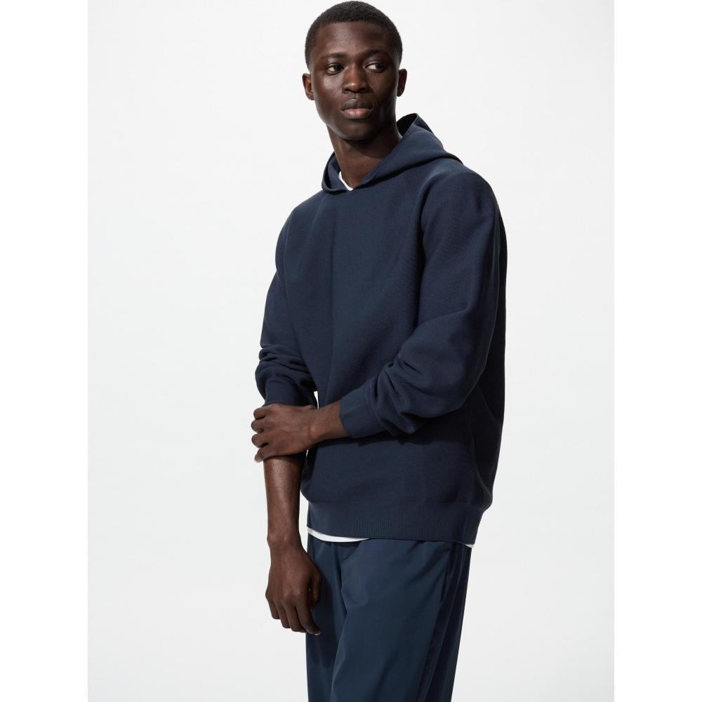 Uniqlo Japan Washable 3d Knit Hoodie