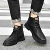 Fashion New Men's Shoes 2024 Sneakers Men All-match Men's Motorcycle Boots Fashion Comfortable Boots Men Outdoor High Top Leather Boots