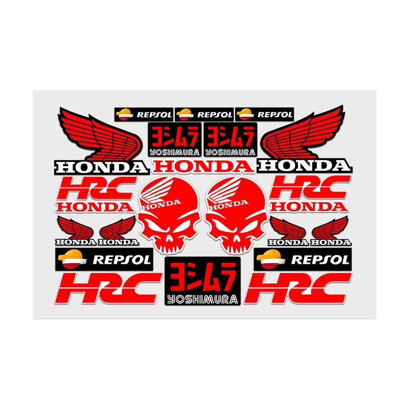 AAADK1 Stickers Moto Sticker Auto Body Bumper For Honda Windows Motorcycle Helmet Laptop Walls Vinyl Decal Car Tuning