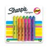 Sharpie Accent Assorted Colors by Sharpie Tank-Style Highlighter, 12-Pack, (25145)