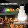 Portable Powered LED Light, Solar Energy Charged Panel Powered/DC Rechargeable Camping Lights Hanging Soft Light Tent Lantern