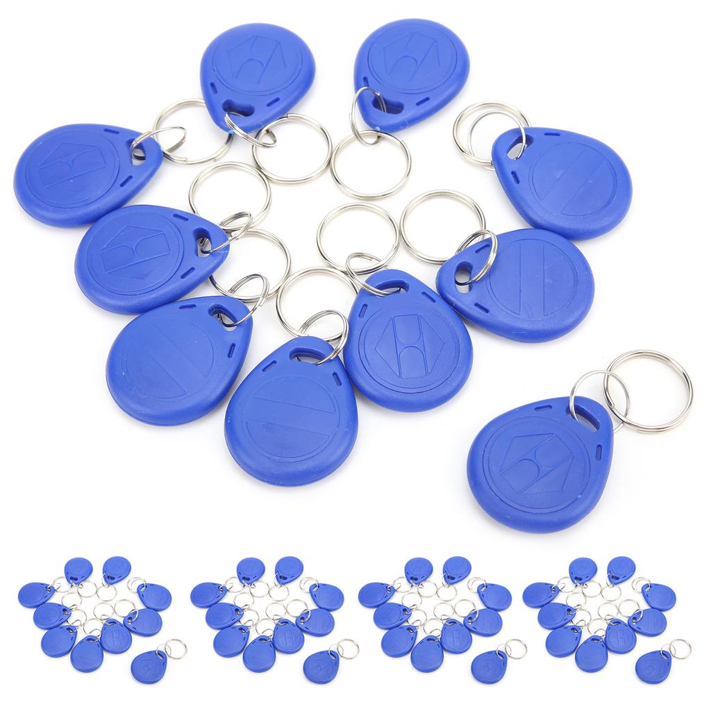 50pcs ID Card Key Fob Token Tag 125KHZ Rewritable Universal for Access Control Elevator Parking