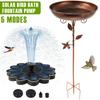 Солнечный фонтан-поилка для птиц 81 см, чугунный садовый набор поилки для птиц, винтажная напольная чаша-поилка для птиц, фонтан для воды для наружного украшения