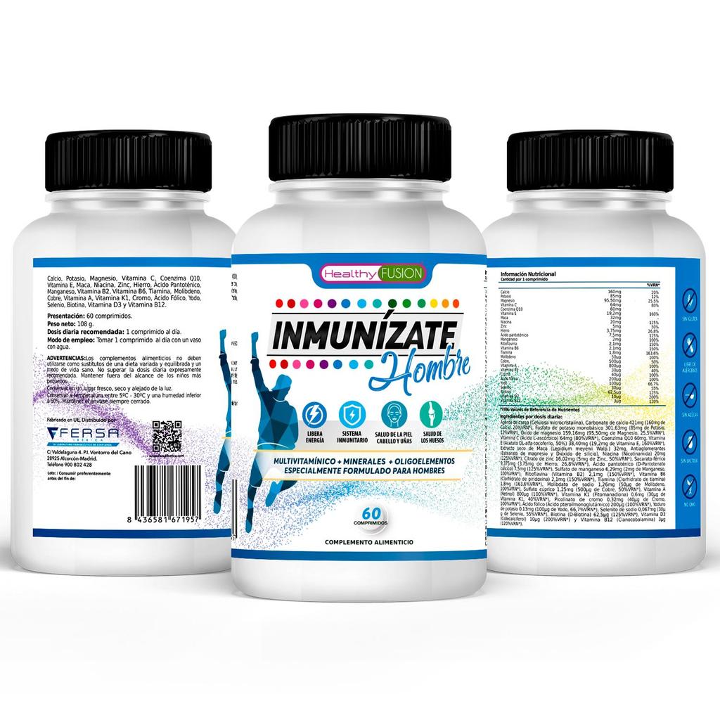 Powerful Multivitamin Complex for Men | Formula Rich In 27 Essential Vitamins and Minerals | Strengthen Your Defenses | 60 Units