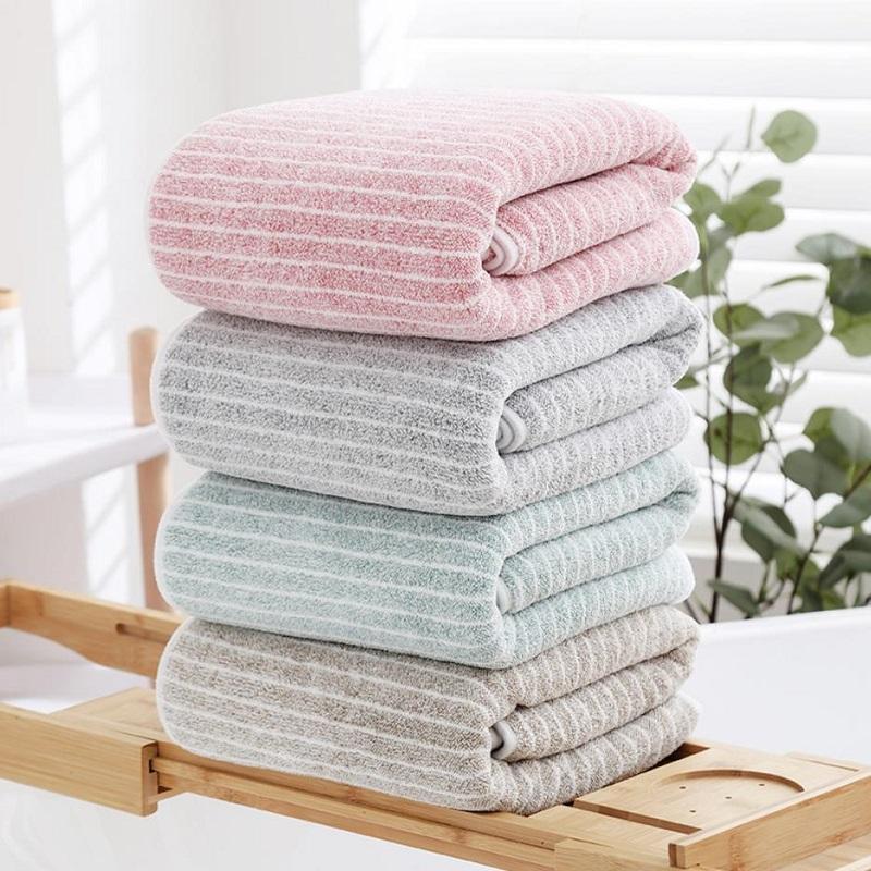 1pcs Bath Towel Coral Velvet Soft Super Absorbent Adult Beach Towel Luxury Hotel Spa Bathroom Towels For Home 27.56*55.12inch