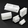 10Pcs High Quality Plastic Furniture Rectangular Pipe Plug White Foot Pad Square Tube Cap Cushion Non-Slip Table Leg Tube Plugs