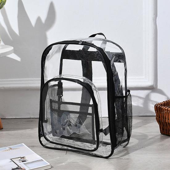 Прозрачный водонепроницаемый рюкзак большой емкости школьная сумка мужская и женская прозрачная дорожная