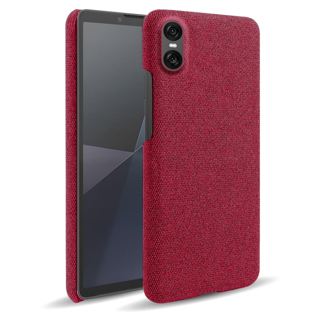 For Sony Xperia 10 VII Phone Case Cloth Texture Anti-Scratch Protective PC Back Cover