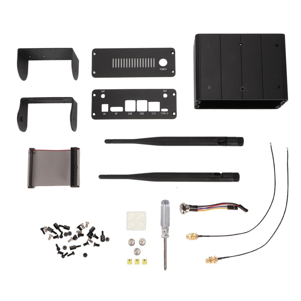 Корпус для мини-компьютера из алюминиевого сплава с держателем камеры для Jetson Orin для Jetson Orin NX с поддержкой поворота на 180 градусов,