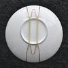 Home Decor Square Stainless Steel Dish Hangers W Type Hook Spring Holder Wall Display Plate
