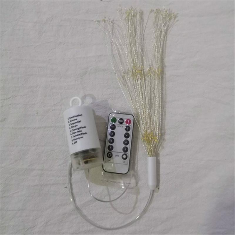 Фейерверк из медной проволоки привел лампу украшения света феи света провода с 8 режимами взрыва