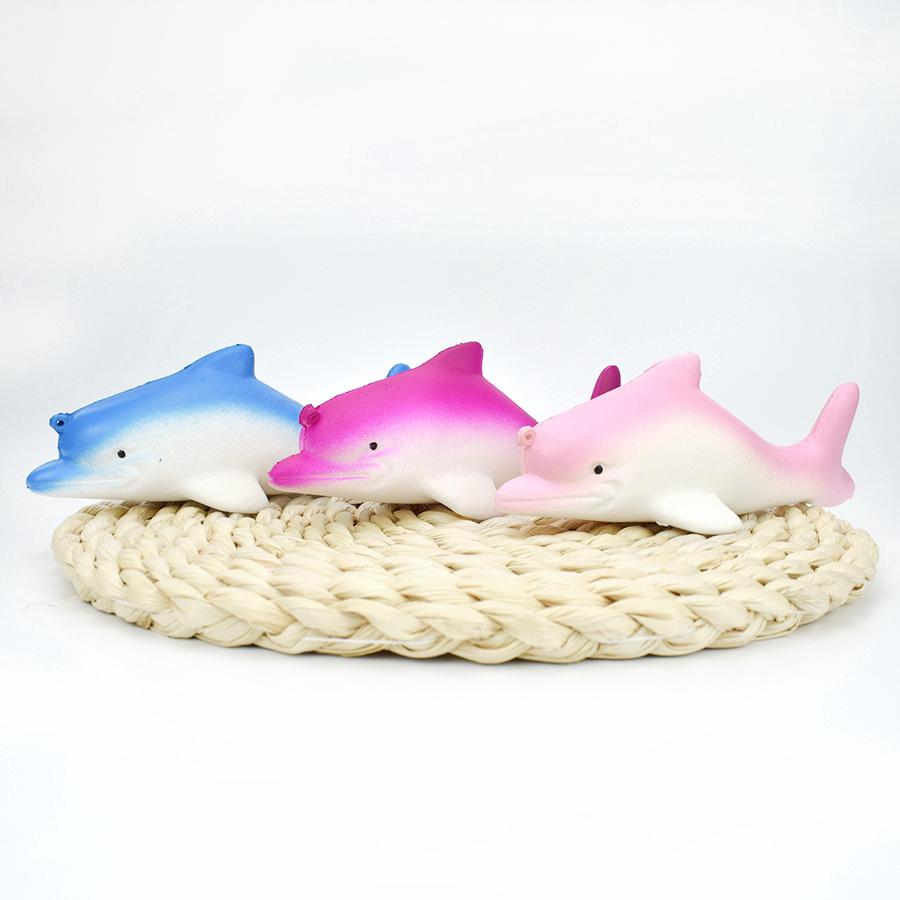 Мягкие милые дельфины, детские игрушки для детей, антистресс, медленный рост, мягкие мягкие игрушки с подвеской на ремешке, игрушка для снятия стресса, забавные подарки