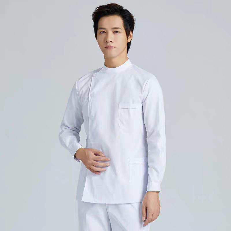 Мужская униформа медсестры с длинными рукавами и костюм стоматолога с короткими рукавами