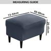 Elastic Footstool Cover Dust Covers Rectangle Nordic Fabric Footrest Slipcover Soft Chairs Protector For Living Room Home Decor