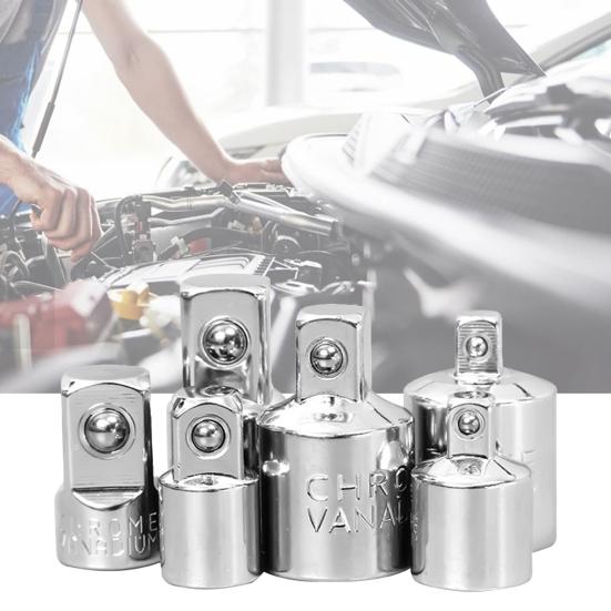 1/4inch 3/8inch 1/2inch Ratchet Wrench Adapter Anti-dropping Slot Corrosion-resistant Durable Professional Socket Converter Power Drill