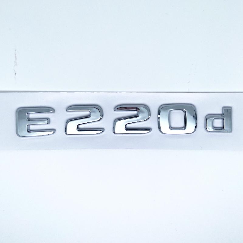 AATC1 Apply to Letters E200 E260 E300 E400 E450 E220d E350d E400d 4Matic ABS Emblem for Mercedes Benz Car Trunk Logo Sticker
