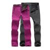 Men's and Women's Waterproof Windproof Fleece-Lined Outdoor Soft Shell Ski and Mountaineering Pants.