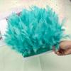 Fluffy Turkey Feathers Trim Fringe Ribbon 1Meters Marabou Feather On Tape Fringes Sewing Trimmings for DIY Clothes Dress Decor