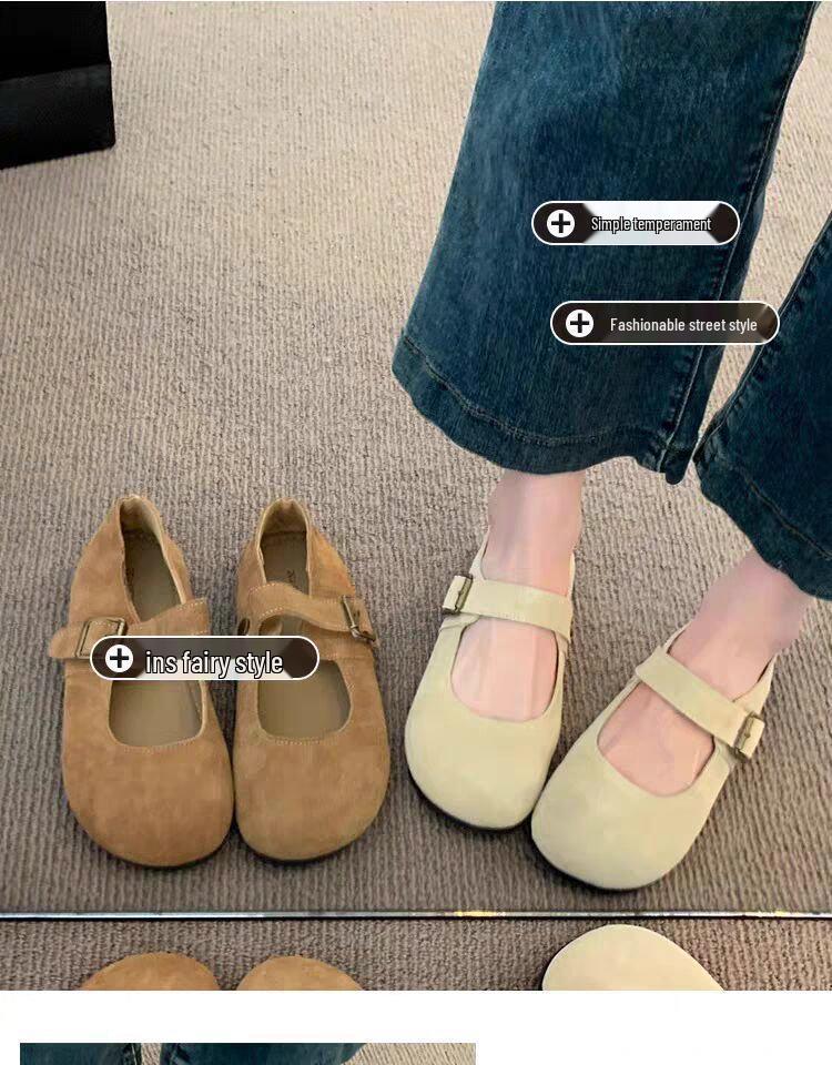 2025 Новые женские мокасины в французском стиле мори с круглым носком - Ретро, Универсальные, Мягкая подошва, Нескользящие модные балетки