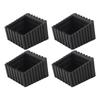 4pcs Furniture Leg Pad Square Plastic Anti Skid Furniture Leg Pad Cover Floor Protector for Chair Desk
