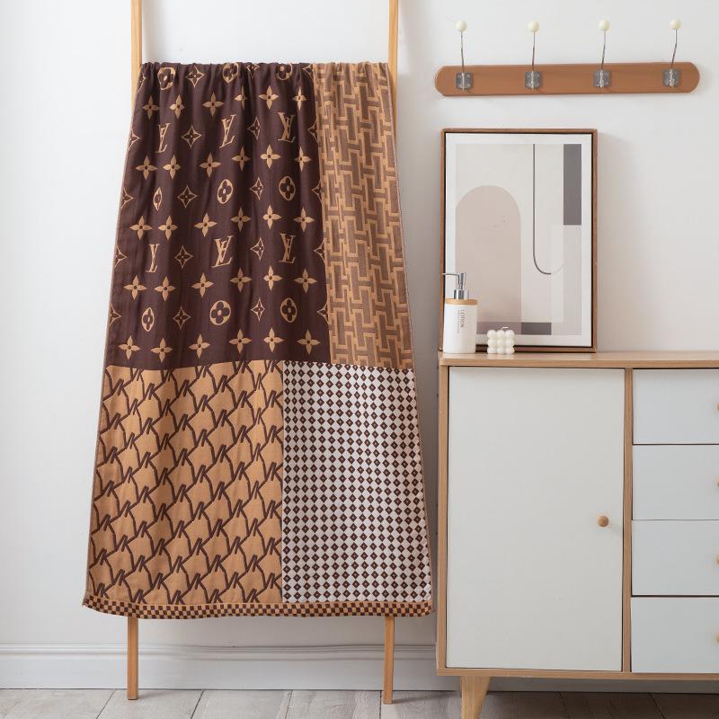 Extra Large Cotton Gauze Cartoon Bath Towel - Soft, Quick-Drying for Adults & Kids