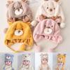 For 2-8 Months Baby Winter Baby Hat Plush Baby Warm Cap Cartoon Toddler Bonnets  Autumn/Winter