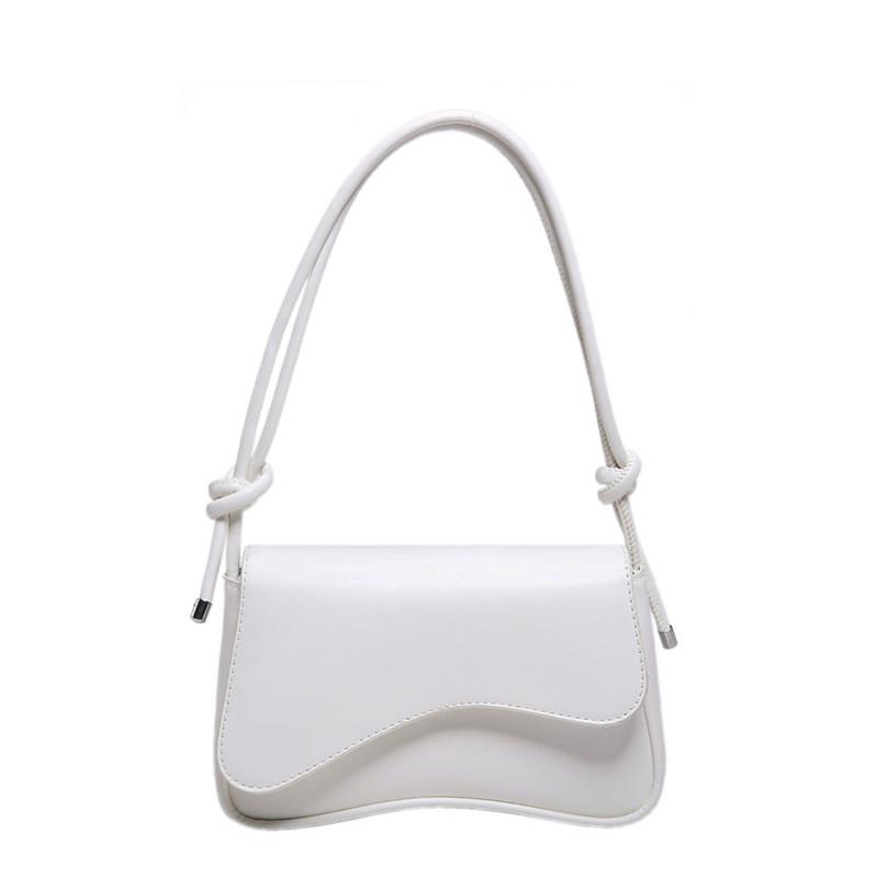 Fashionable Women's Underarm Bag Stylish Small Shoulder Crossbody Bag In Black White Brown Khaki And Fuchsia