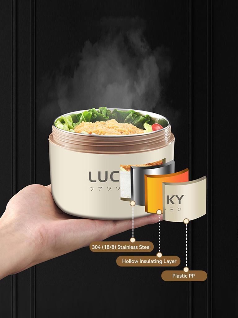 18/8 нержавеющая сталь термоконтейнер для еды Bento Lunch Box Set, портативный контейнер для ланча, сохраняющий тепло с термосумкой