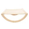 Wooden Cat Hammock Foldable Antislip Easy To Assemble Elevated Pet Hammock Bed Furniture for Indoor Cat Plush Style