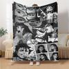 1Pc Michael Jackson Collage Blanket Soft Throw Blanket For Home Bedroom Bed Sofa Travel Office Solid Christmas Blanket