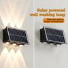 IP65 Waterproof 4/6/8 LED Solar Light Up and Down Fence Solar Lamp Modern Solar Wall Lamp  Porch